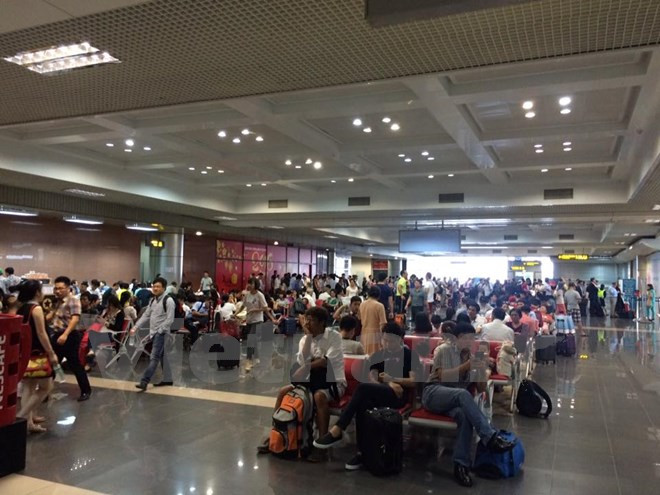 Ảnh minh họa. (Ảnh: Bích Hằng/Vietnam+) Hãng hàng không Vietjet Air dẫn đầu về tỷ lệ chậm, hủy chuyến bay ảnh 1