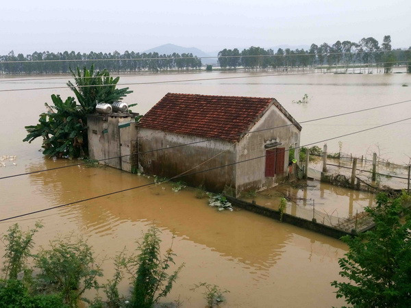 Nước sông Lam dâng cao, 11.000 người dân Nghệ An bị cô lập ảnh 1