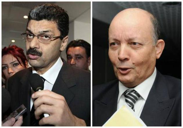 Cựu Bộ trưởng Tài chính Karim Djoudi và cựu Bộ trưởng Giao thông Amar Tou. (Nguồn: huffpostmaghreb.com) Algeria: Thêm 2 cựu bộ trưởng bị điều tra tham nhũng ảnh 1