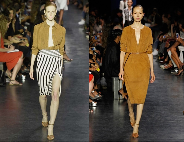 Xu hướng thời trang da lộn trở lại trong những ngày chớm Thu ảnh 1