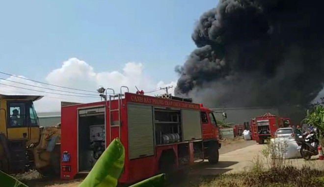 Hỏa hoạn thiêu rụi một xưởng sản xuất nhựa ở tỉnh Đồng Nai ảnh 2