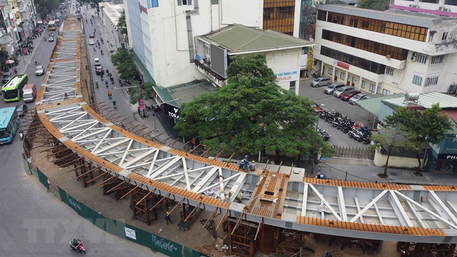 Cầu vượt nút giao Chùa Bộc-Phạm Ngọc Thạch thông xe cuối tháng Sáu ảnh 1