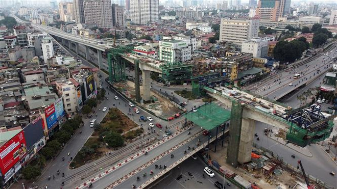 Gấp rút hoàn thành dự án đường Vành đai 2, đoạn cầu Vĩnh Tuy-Ngã Tư Sở ảnh 1