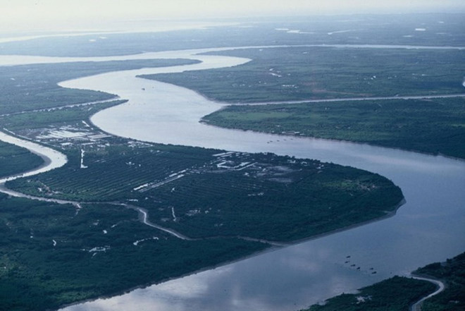 Đoạn sông Mekong chảy trên lãnh thổ Việt Nam. (Nguồn: WWF) Việt Nam nhận thêm 4 khoản tài trợ nghiên cứu khoa học của Hoa Kỳ ảnh 1