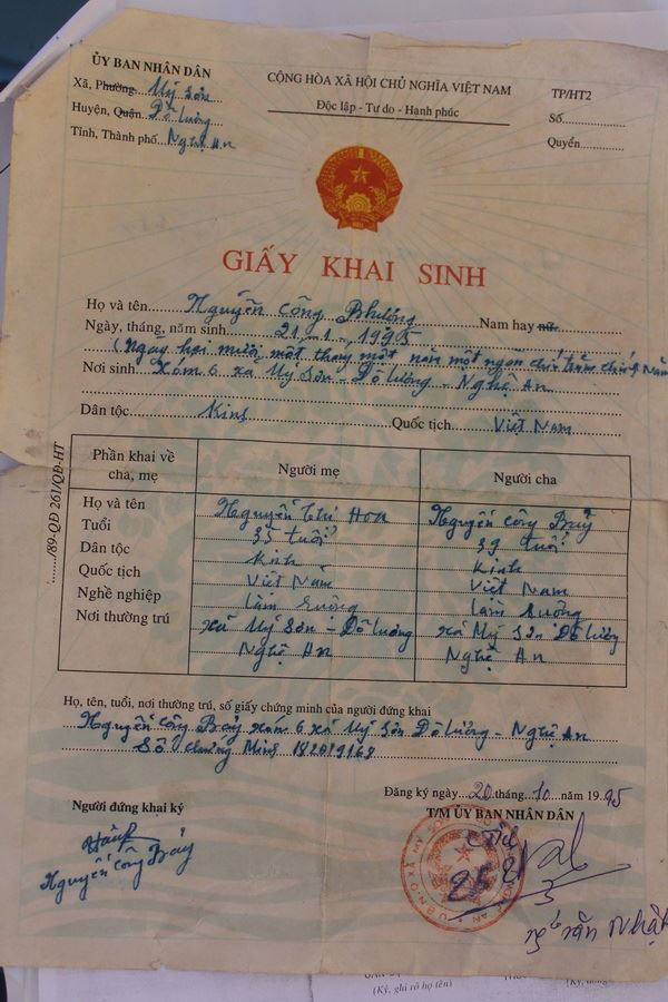 Ba giấy tờ gốc đều chứng minh Công Phượng không gian lận tuổi ảnh 2