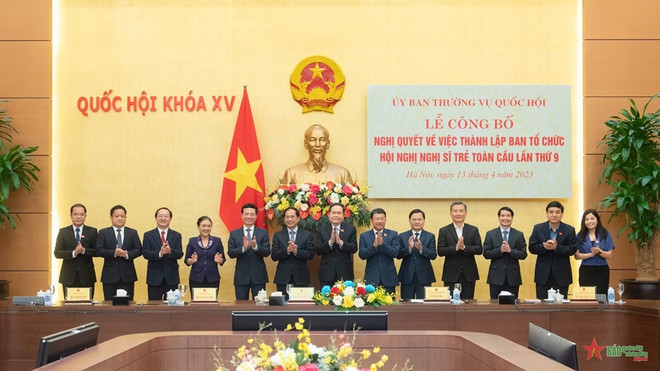 Các thành viên Ban Tổ chức Hội nghị Nghị sĩ Trẻ Toàn cầu lần thứ 9. (Nguồn:quochoi.vn) Tổ chức Hội nghị Nghị sỹ Trẻ Toàn cầu lần 9: Ghi dấu ấn tốt đẹp về VN ảnh 3