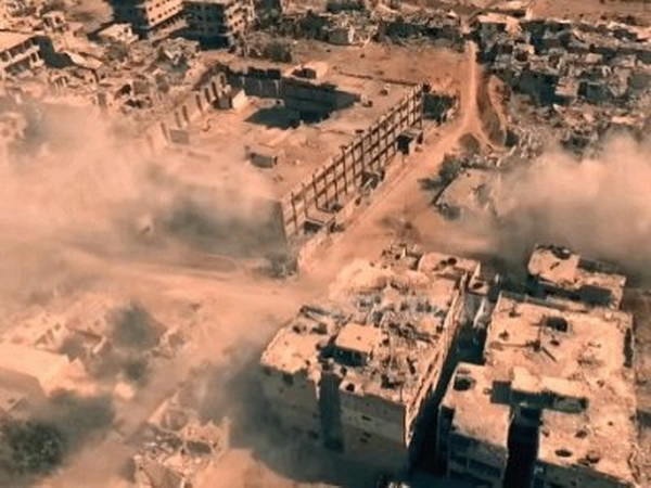 Video cảnh khốc liệt của chiến trường Syria nhìn từ trên cao ảnh 1