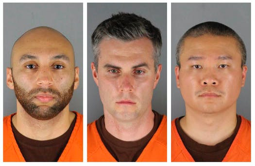 Từ trái sang phải: J. Alexander Kueng, Thomas Lane và Tou Thao. (Nguồn: startribune.com) Ba cựu cảnh sát Mỹ bị cáo buộc vi phạm quyền công dân của George Floyd ảnh 1