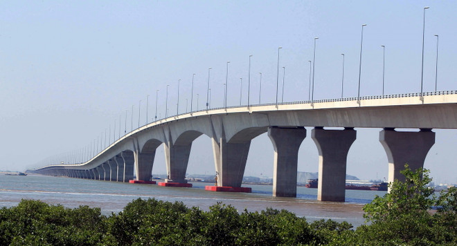 Cận cảnh cầu vượt biển dài nhất Việt Nam tại Hải Phòng ảnh 1