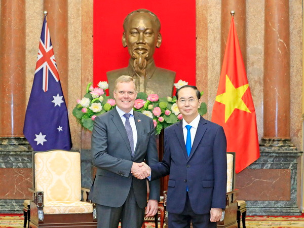 Chủ tịch nước Trần Đại Quang tiếp Chủ tịch Hạ viện Australia ảnh 1