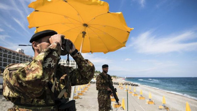 Hội nghị thượng đỉnh G7 khai mạc, Taormina thành "pháo đài thép" ảnh 2