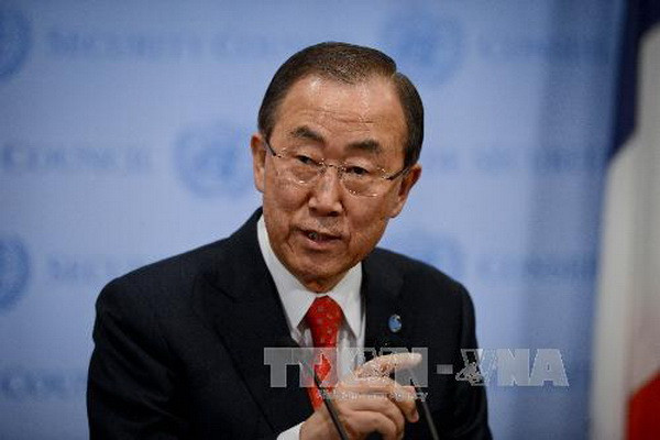 Tổng Thư ký Liên hợp quốc Ban Ki-moon. (Nguồn: AFP/TTXVN) Tổng Thư ký LHQ thăm Iraq, thảo luận tình hình khu vực ảnh 1