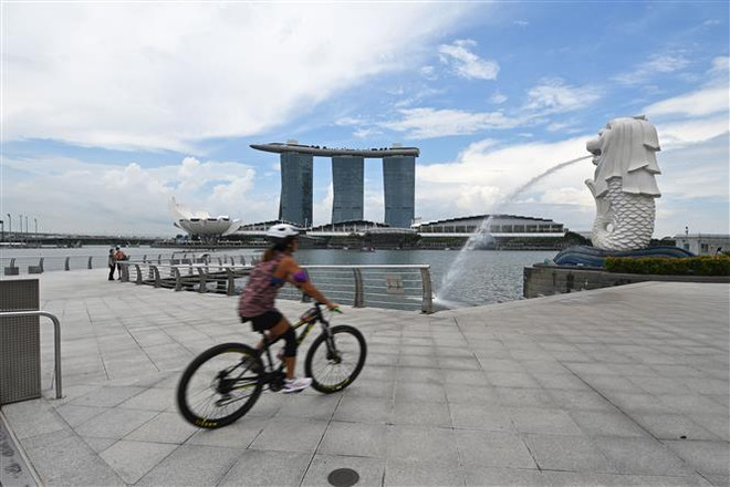 Vịnh Marina, Singapore. (Ảnh: THX/TTXVN) Củng cố hơn nữa mối quan hệ tốt đẹp Việt Nam-Singapore ảnh 1