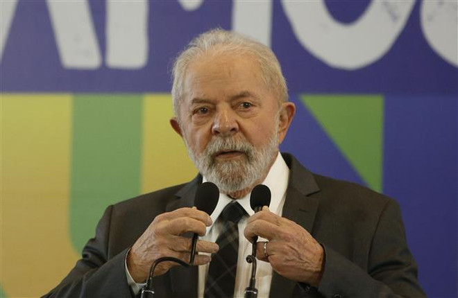 Tổng thống Brazil Luiz Inacio Lula da Silva. (Ảnh: AFP/TTXVN) Brazil tăng lương tối thiểu, nâng thuế đánh vào giới siêu giàu ảnh 1