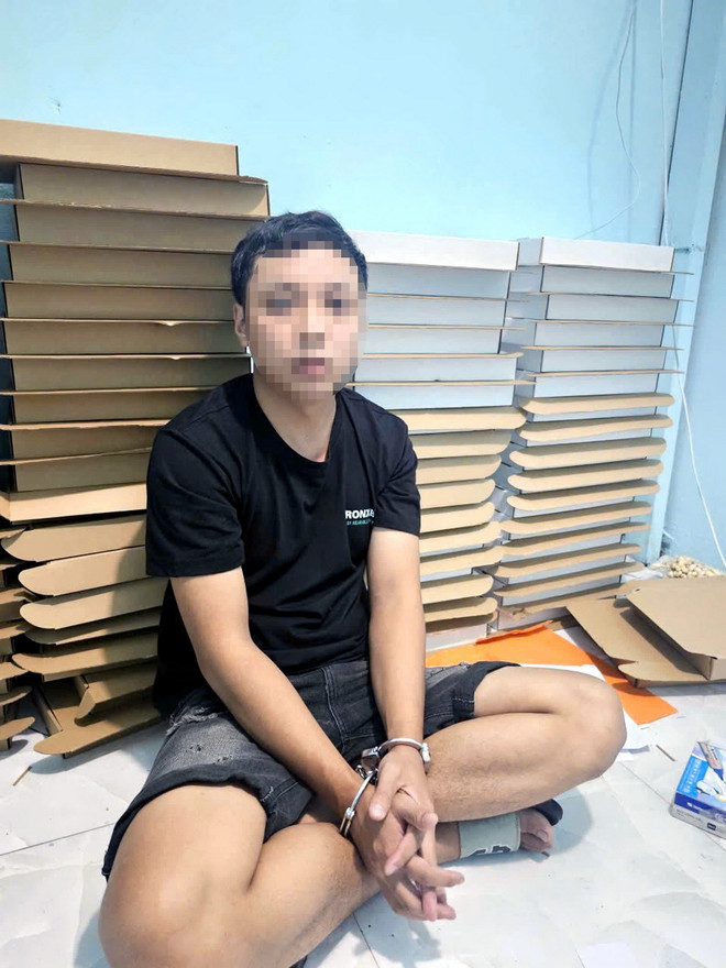 Đối tượng Nguyễn Quốc Kiệt trong chuyên án. (Ảnh: TTXVN phát) ttxvn_duong_day_lam_gia_tai_lieu_cua_co_quan_to_chuc_2209-2.jpg