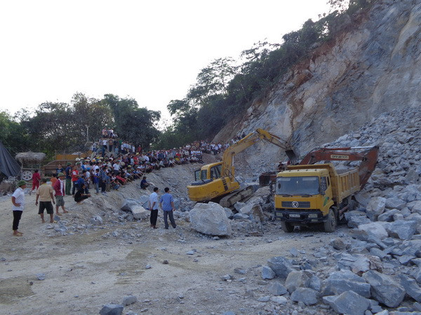 Sập mỏ khai thác đá tại Hà Giang, hai người tử vong tại chỗ ảnh 1