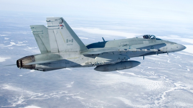 Chiến đấu cơ CF-18. (Nguồn: cbc.ca) Chiến đấu cơ CF-18 của Canada gặp nạn, phi công thiệt mạng ảnh 1