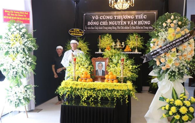Lễ tang Phó Chủ nhiệm Ủy ban Kiểm tra Trung ương Nguyễn Văn Hùng ảnh 1