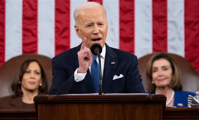 Tỷ lệ ủng hộ Tổng thống Joe Biden tăng lên sau Thông điệp liên bang Mỹ ảnh 1