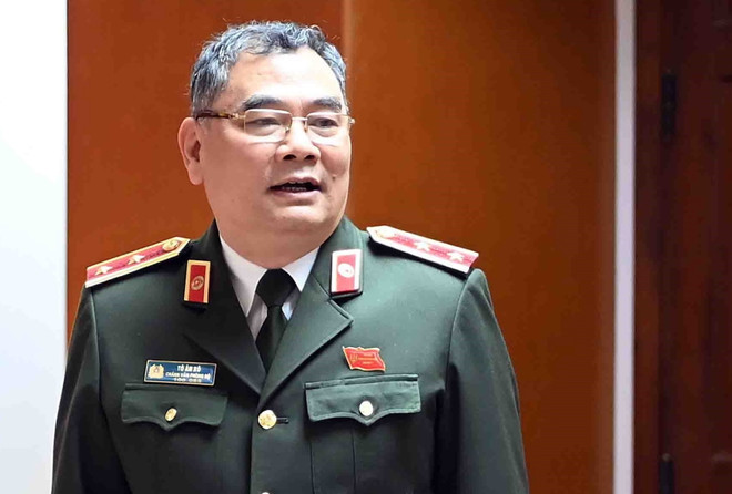 Trung tướng Tô Ân Xô, Chánh Văn phòng, Người Phát ngôn Bộ Công an. (Nguồn: TTXVN) Xử lý người đưa thông tin thất thiệt liên quan đến Tập đoàn Vingroup ảnh 1