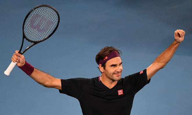 Federer nhọc nhằn vào vòng 4 Australian Open 2020. (Nguồn: Getty Images) Thần đồng 15 tuổi hạ nhà vô địch, Federer thắng ngược kịch tính ảnh 2