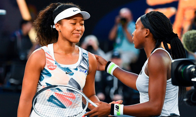 Cori Gauff biến Naomi Osaka thành cựu vô địch. (Nguồn: Getty Images) Thần đồng 15 tuổi hạ nhà vô địch, Federer thắng ngược kịch tính ảnh 1