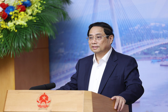Thủ tướng Phạm Minh Chính chủ trì Phiên họp lần thứ 10 của Ban Chỉ đạo Nhà nước các công trình, dự án quan trọng quốc gia. (Ảnh: Dương Giang/TTXVN) TTXVN_2903Thutuong5.jpg