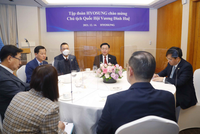 Chủ tịch Quốc hội làm việc với Phó Chủ tịch Tập đoàn Hyosung ảnh 2