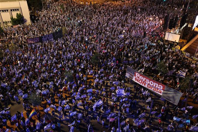 Israel: Biểu tình phản đối cải cách tư pháp lại nóng trước lễ Sám hối ảnh 1