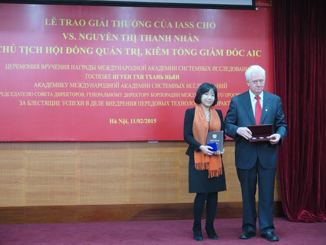 Nữ Viện sỹ khoa học Việt Nam nhận giải thưởng cao quý của IASS ảnh 1