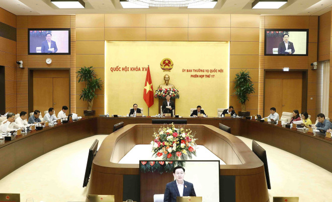 Chủ tịch Quốc hội chủ trì phiên họp thứ 17 Ủy ban Thường vụ Quốc hội ảnh 1