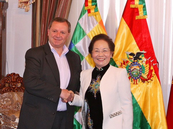 Phó Chủ tịch nước Nguyễn Thị Doan thăm chính thức Bolivia ảnh 1