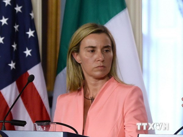 Ngoại trưởng Italy Federica Mogherini. (Nguồn: AFP/TTXVN) Nghị sỹ Italy chất vấn Ngoại trưởng về vấn đề Biển Đông ảnh 1