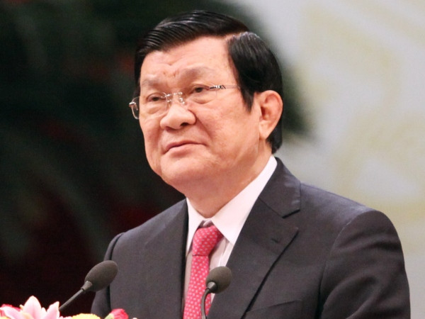 Chủ tịch nước Trương Tấn Sang. (Ảnh: Trọng Đức/TTXVN) Chủ tịch nước thăm cấp Nhà nước Vương quốc Campuchia ảnh 1