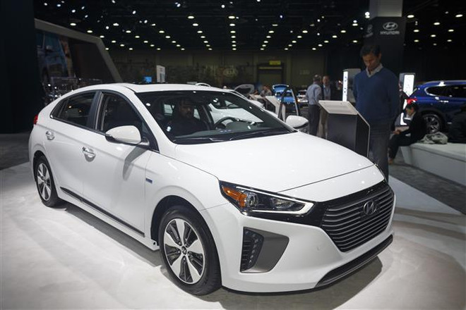 Mẫu xe của hãng Hyundai được giới thiệu tại Triển lãm ô tô quốc tế Bắc Mỹ ở Detroit, Mỹ, ngày 16/1/2019. (Ảnh: THX/TTXVN) Doanh số bán xe SUV của Hyundai Motor vượt dòng sedan trong quý 1 ảnh 1