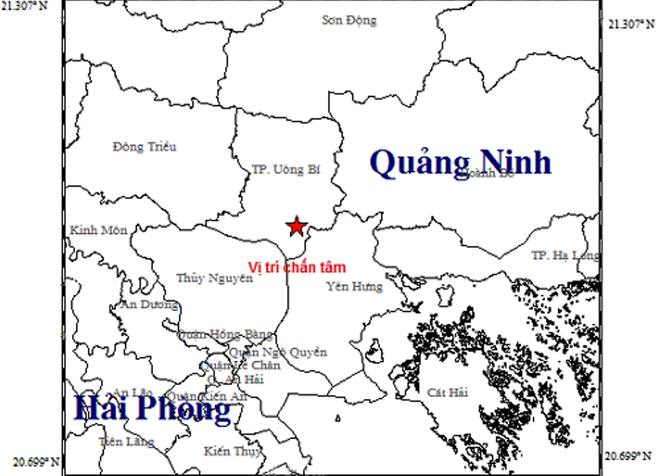 Động đất cường độ 3,2 làm rung chuyển nhà dân ở tỉnh Quảng Ninh ảnh 1
