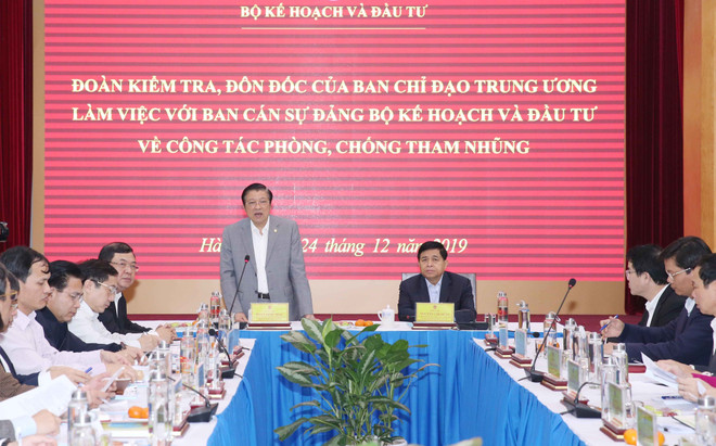 Kiểm tra công tác phòng, chống tham nhũng tại Bộ Kế hoạch và Đầu tư ảnh 1