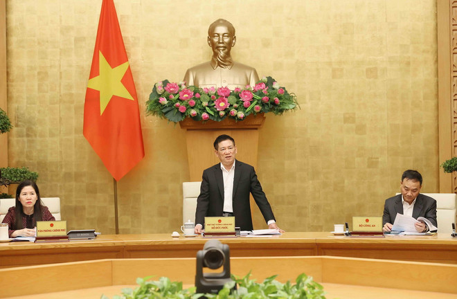 Phó Thủ tướng Hồ Đức Phớc, Trưởng Ban Chỉ đạo Phòng, chống rửa tiền phát biểu. (Ảnh: An Đăng/TTXVN) ttxvn-chong rua tien111.jpg