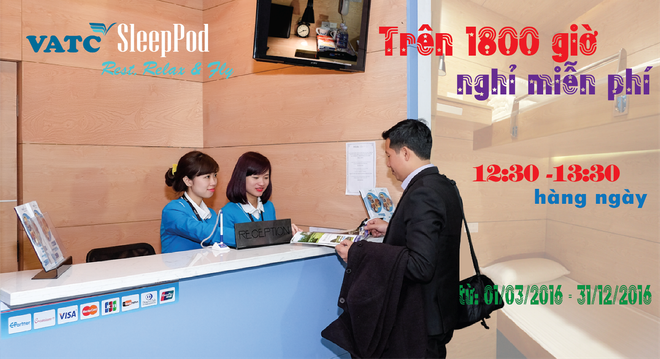 Trải nghiệm miễn phí dịch vụ hộp ngủ ngay tại sân bay Nội Bài ảnh 1