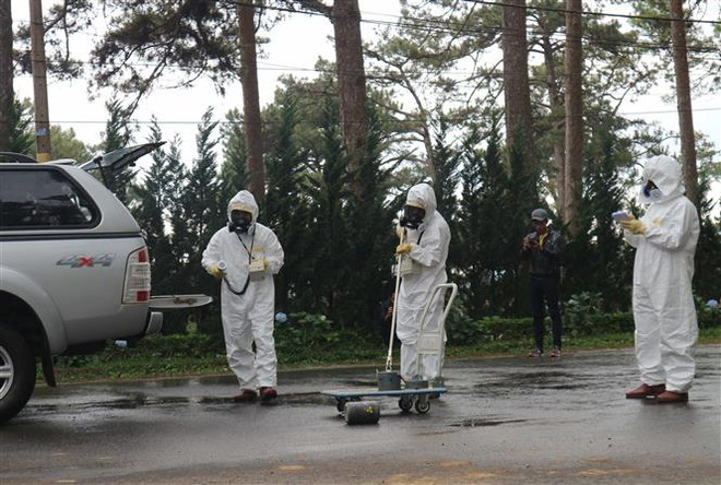 Diễn tập ứng phó sự cố bức xạ và hạt nhân tại Cảng PTSC Dung Quất ảnh 1