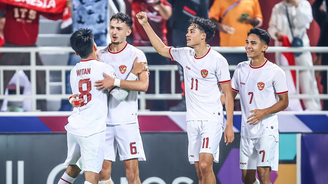 U23 Indonesia liên tiếp tạo nên địa chấn tại giải U23 châu Á 2024. (Nguồn: AFC) U23_Indonesia-Han_Quoc_2604-1.jpg