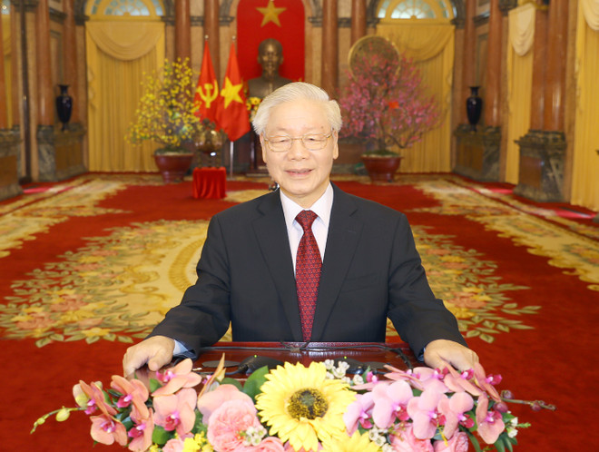 Tổng Bí thư, Chủ tịch nước Nguyễn Phú Trọng. (Ảnh: Trí Dũng/TTXVN) Thư và điện chúc mừng Tổng Bí thư, Chủ tịch nước Nguyễn Phú Trọng ảnh 1