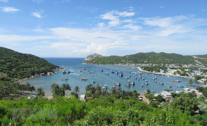 Phong cảnh vịnh Vĩnh Hy, Ninh Thuận. (Ảnh: Nguyễn Thành/TTXVN) Tạo sự đồng thuận trong xây dựng mối liên kết vùng miền Trung ảnh 1
