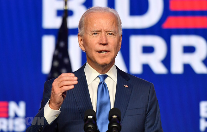 Tổng thống Mỹ Joe Biden. (Ảnh: AFP/TTXVN) Ảnh hưởng của Khuôn khổ kinh tế Ấn Độ Dương-Thái Bình Dương ảnh 1