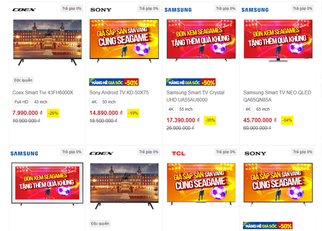 Nhiều mẫu tivi đang giảm giá 'khủng' đón mùa thể thao SEA Games 31 ảnh 1