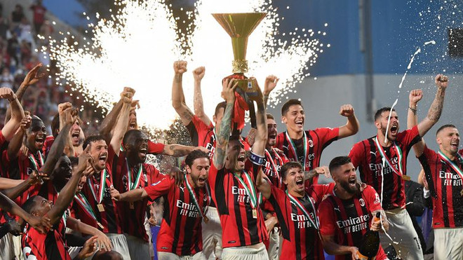 AC Milan vô địch Serie A sau 11 năm chờ đợi. (Nguồn: Getty Images) 'Hạ gục nhanh' Sassuolo, AC Milan vô địch Serie A sau 11 năm chờ đợi ảnh 1