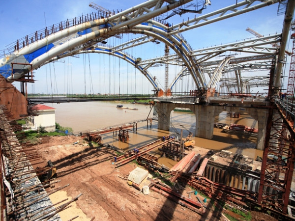 Chùm ảnh cầu Đông Trù nối hai bờ Long Biên-Đông Anh ảnh 4