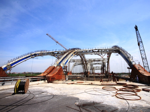 Chùm ảnh cầu Đông Trù nối hai bờ Long Biên-Đông Anh ảnh 5