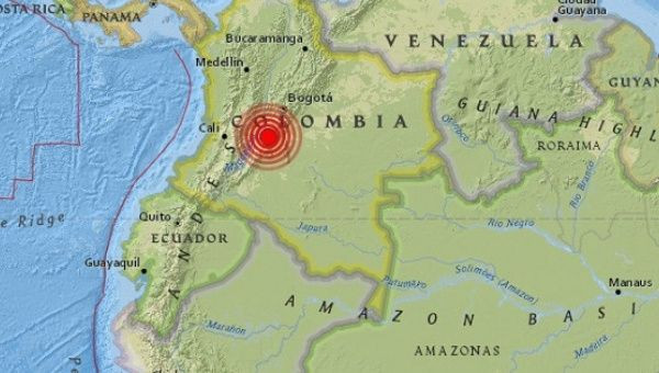 Động đất lớn làm rung chuyển nhiều thành phố của Colombia ảnh 1
