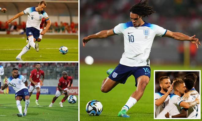 Tuyển Anh vẫn đang vô đối ở bảng C. (Nguồn: Daily Mail) Vòng loại EURO 2024: Pháp và Anh đua nhau thị uy sức mạnh ảnh 2